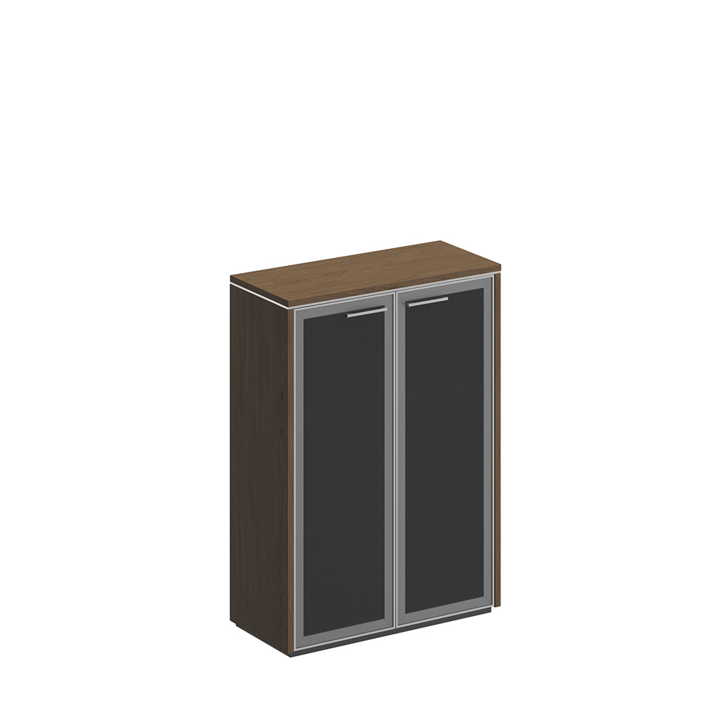 Шкаф для документов средний со стеклянными дверями