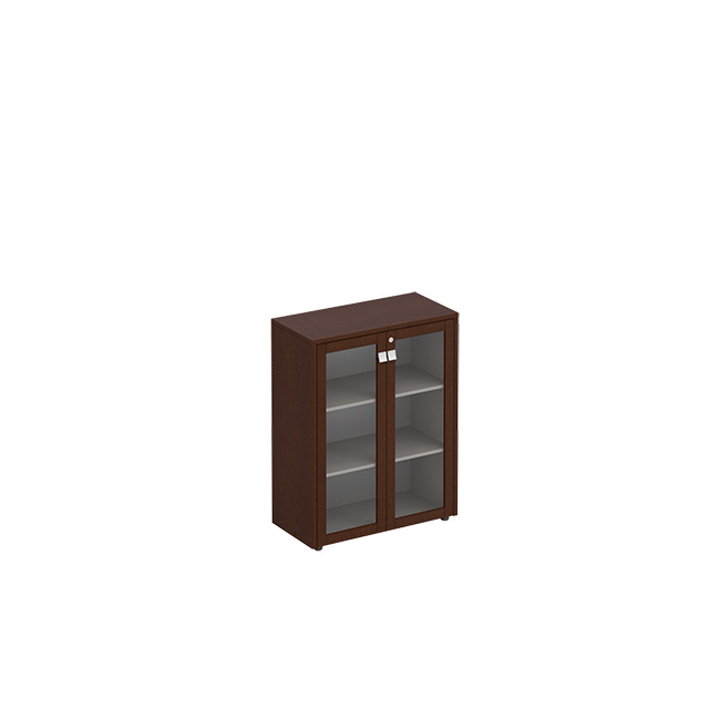 Шкаф для документов средний со стеклянными дверьми