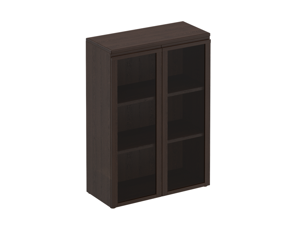 Шкаф для документов средний со стеклянными дверями